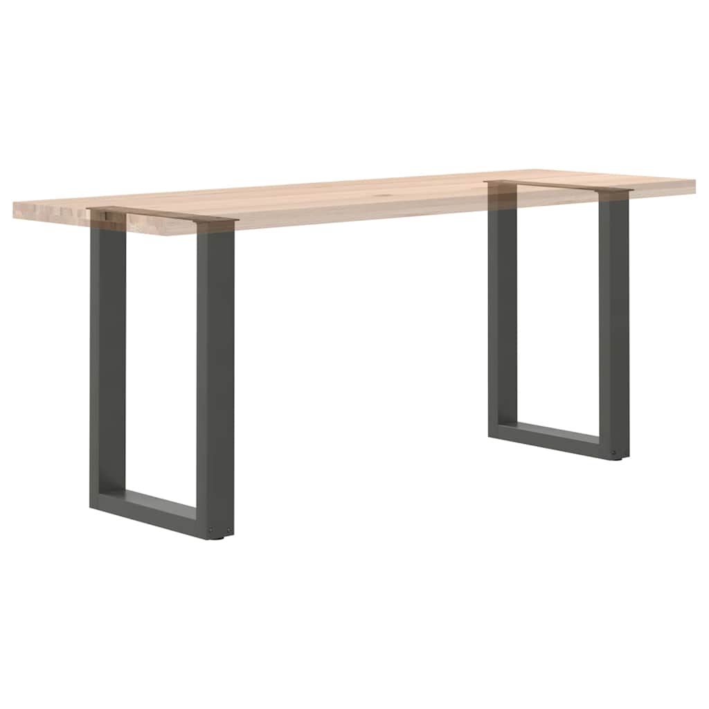Noge za blagovaonski stol U-oblik 2 kom antracit 50 x (72-73) cm čelik