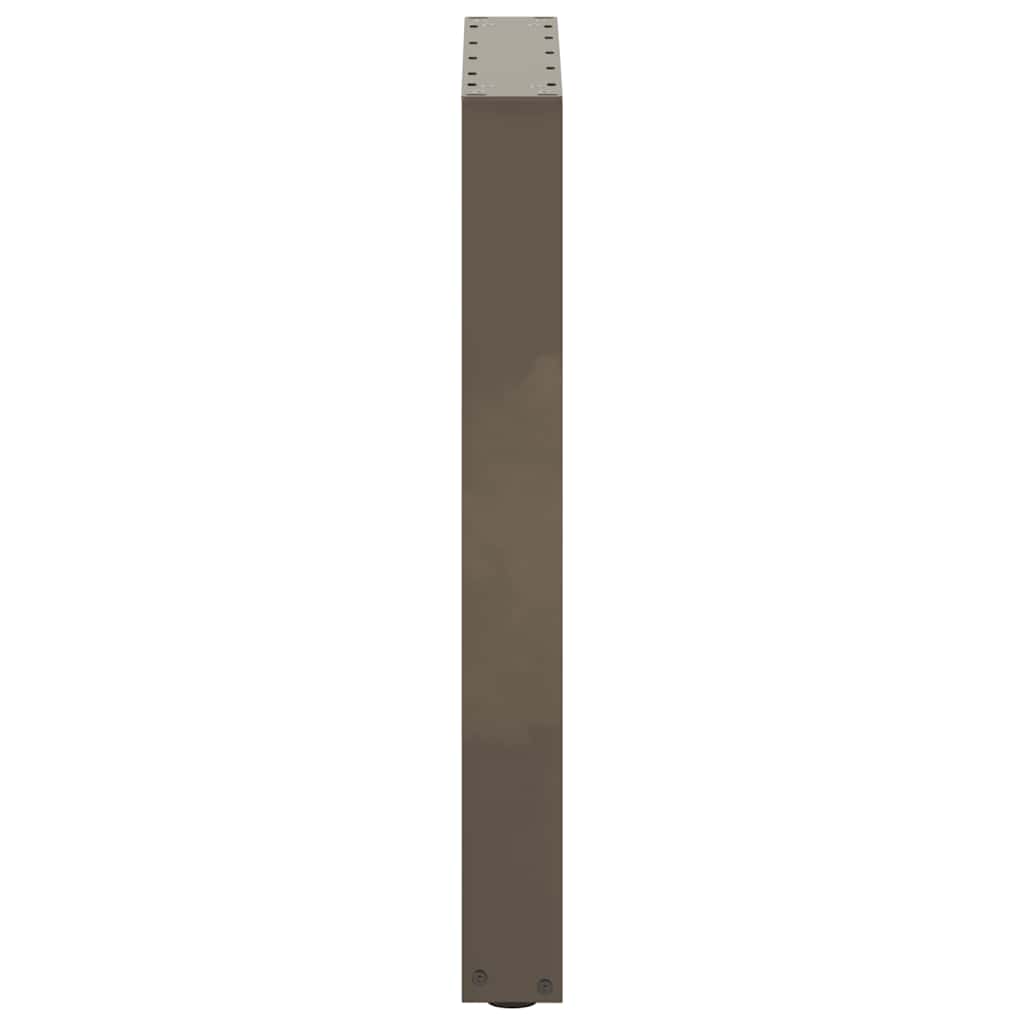 Noge za blagovaonski stol U-oblik 2 kom Prirodni čelik 50 x (72-73) cm Čelik