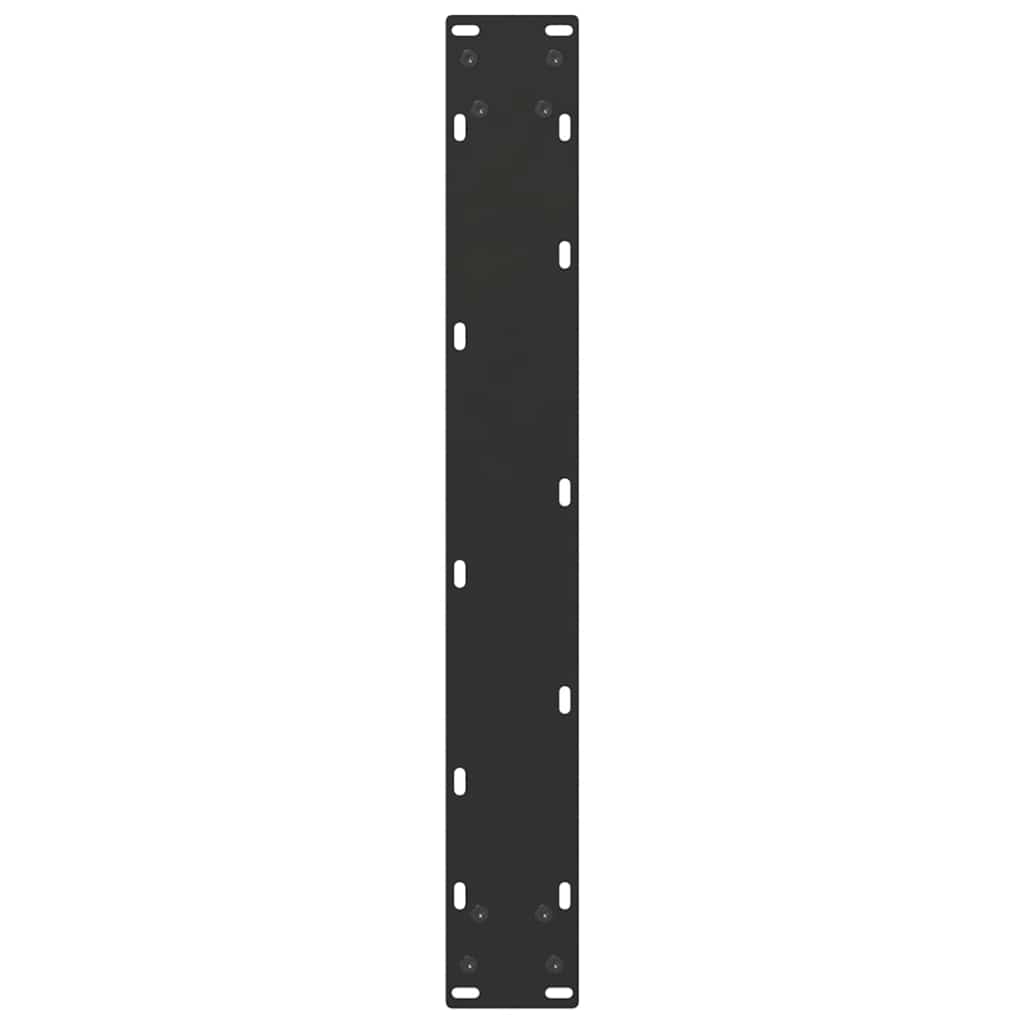 Noge za blagovaonski stol U-oblik 2 kom Crne 70 x (72-73) cm Čelik