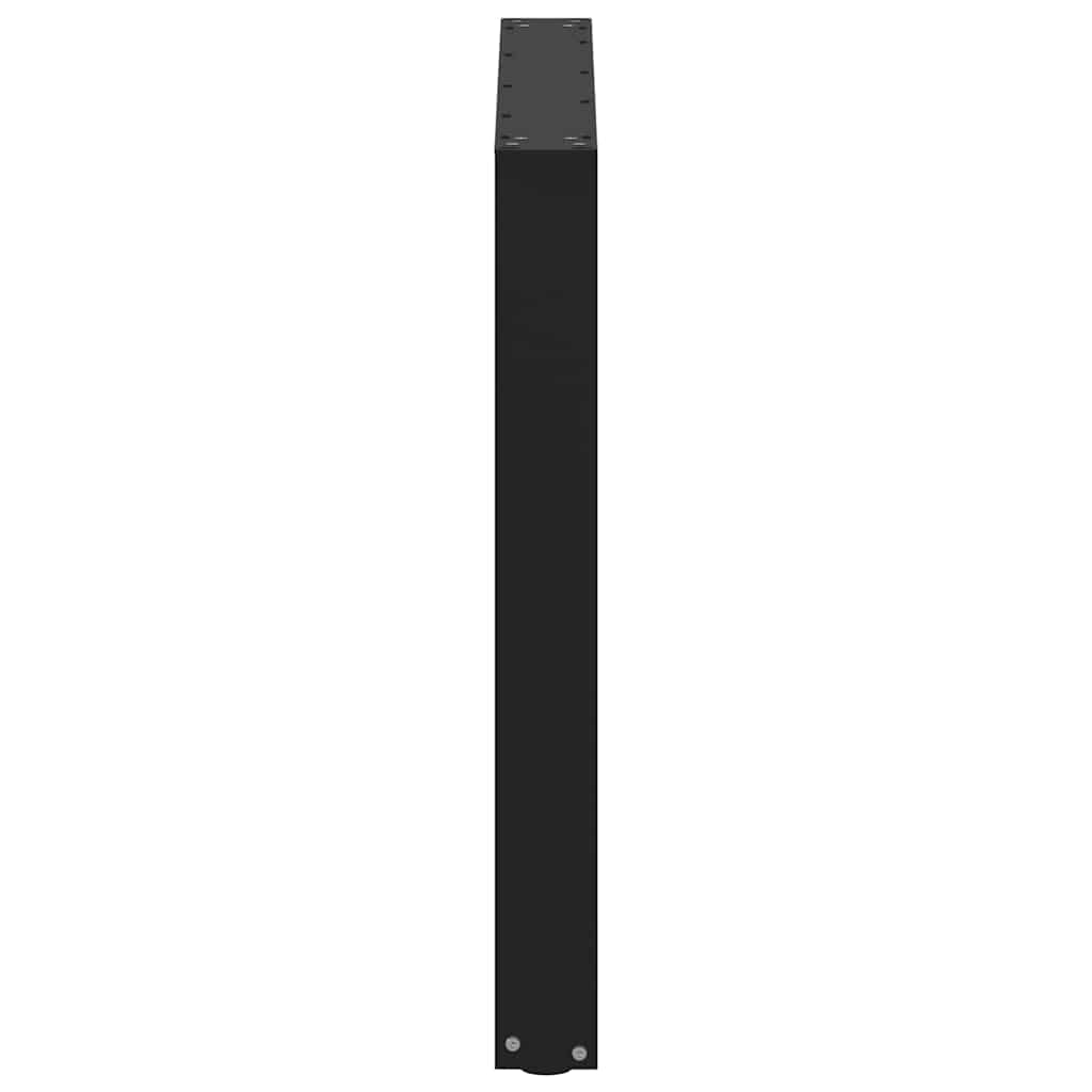 Noge za blagovaonski stol U-oblik 2 kom Crne 90 x (72-73) cm Čelik