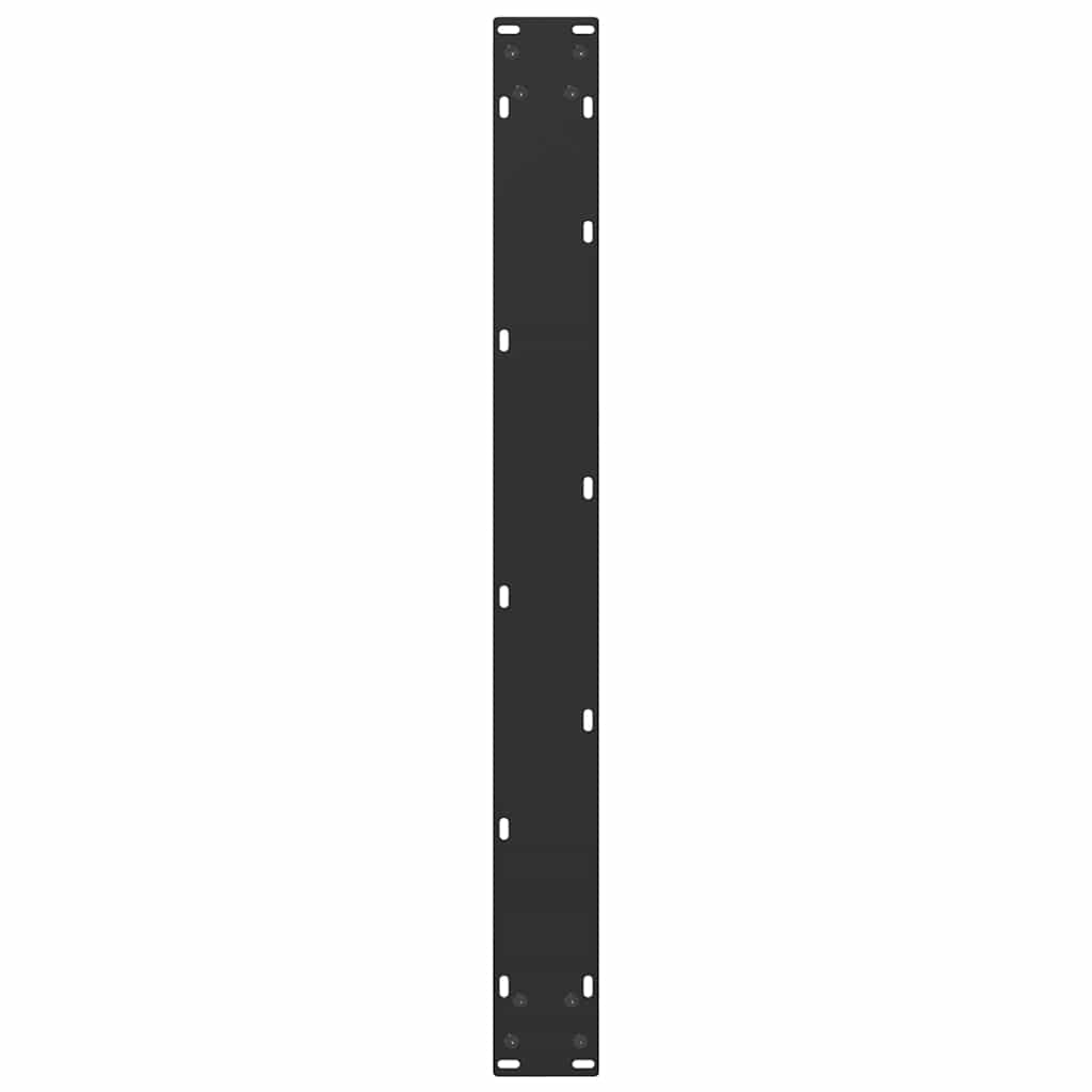 Noge za blagovaonski stol U-oblik 2 kom Crne 90 x (72-73) cm Čelik
