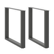 Noge za blagovaonski stol U-oblik 2 kom antracit 90 x (72-73) cm čelik