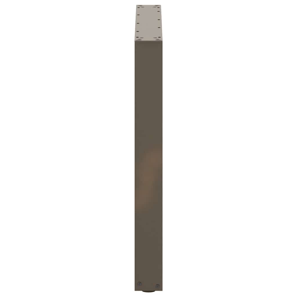 Noge za blagovaonski stol U-oblik 2 kom Prirodni čelik 90 x (72-73) cm Čelik