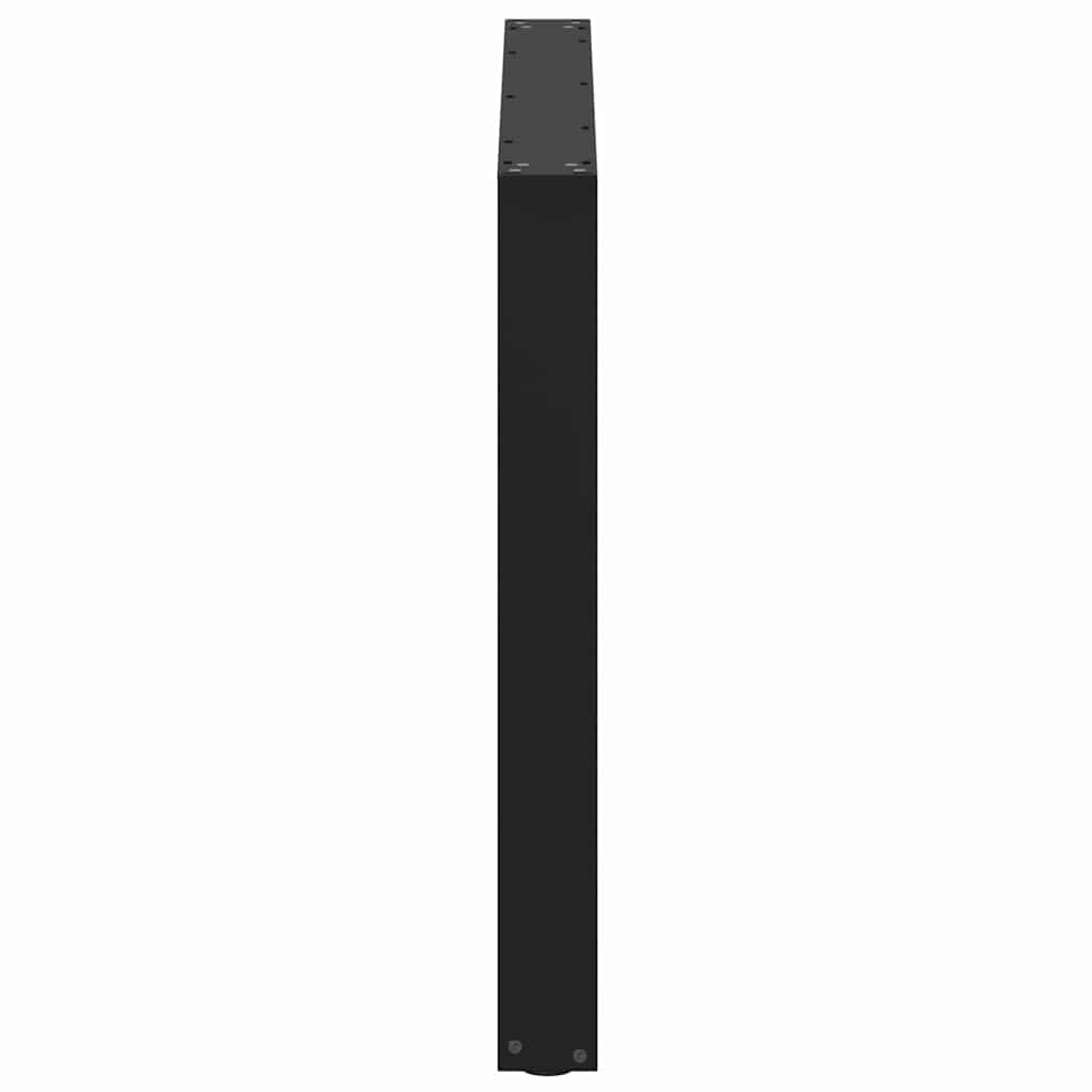 Noge za blagovaonski stol U-oblik 2 kom Crne 100 x (72-73) cm Čelik