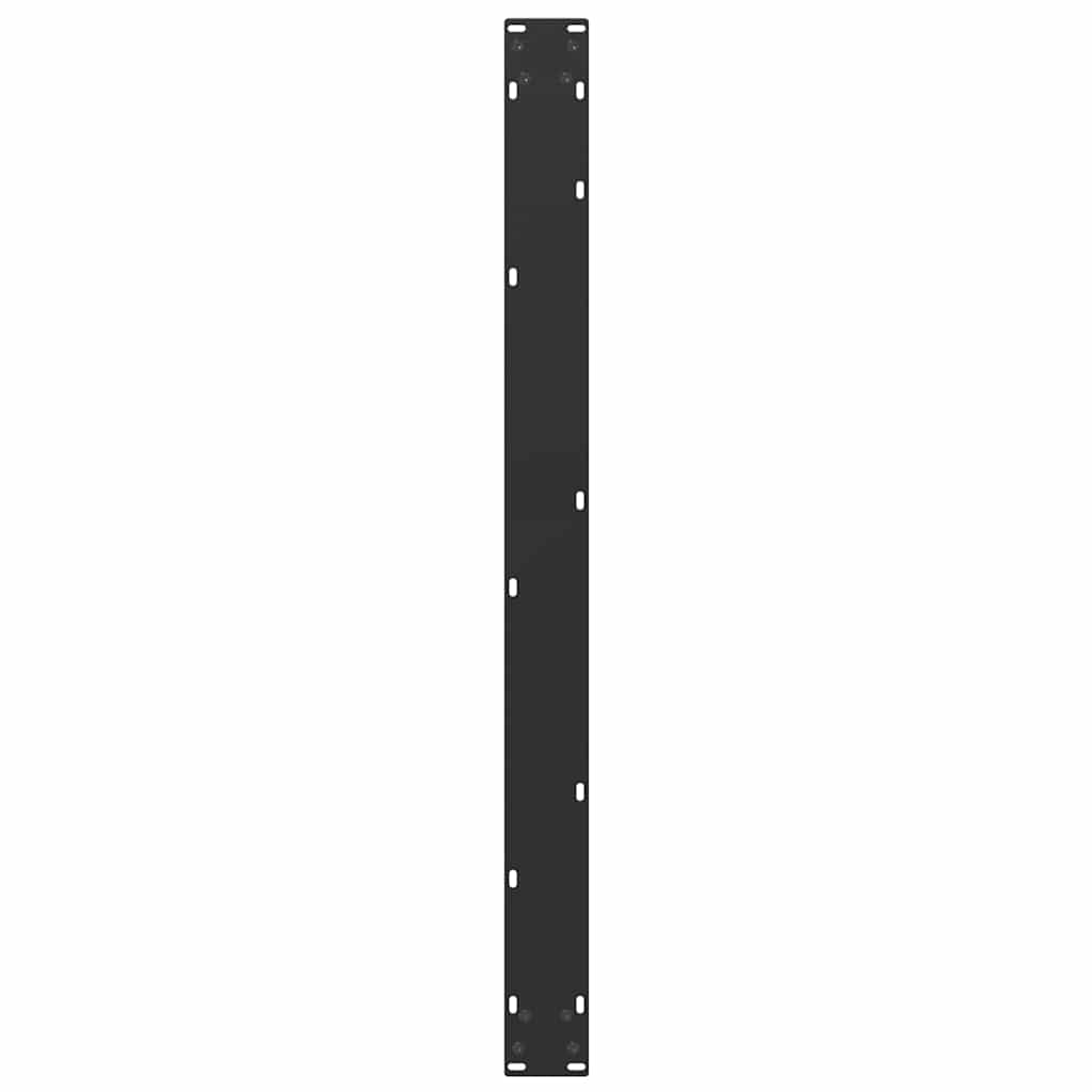 Noge za blagovaonski stol U-oblik 2 kom Crne 100 x (72-73) cm Čelik