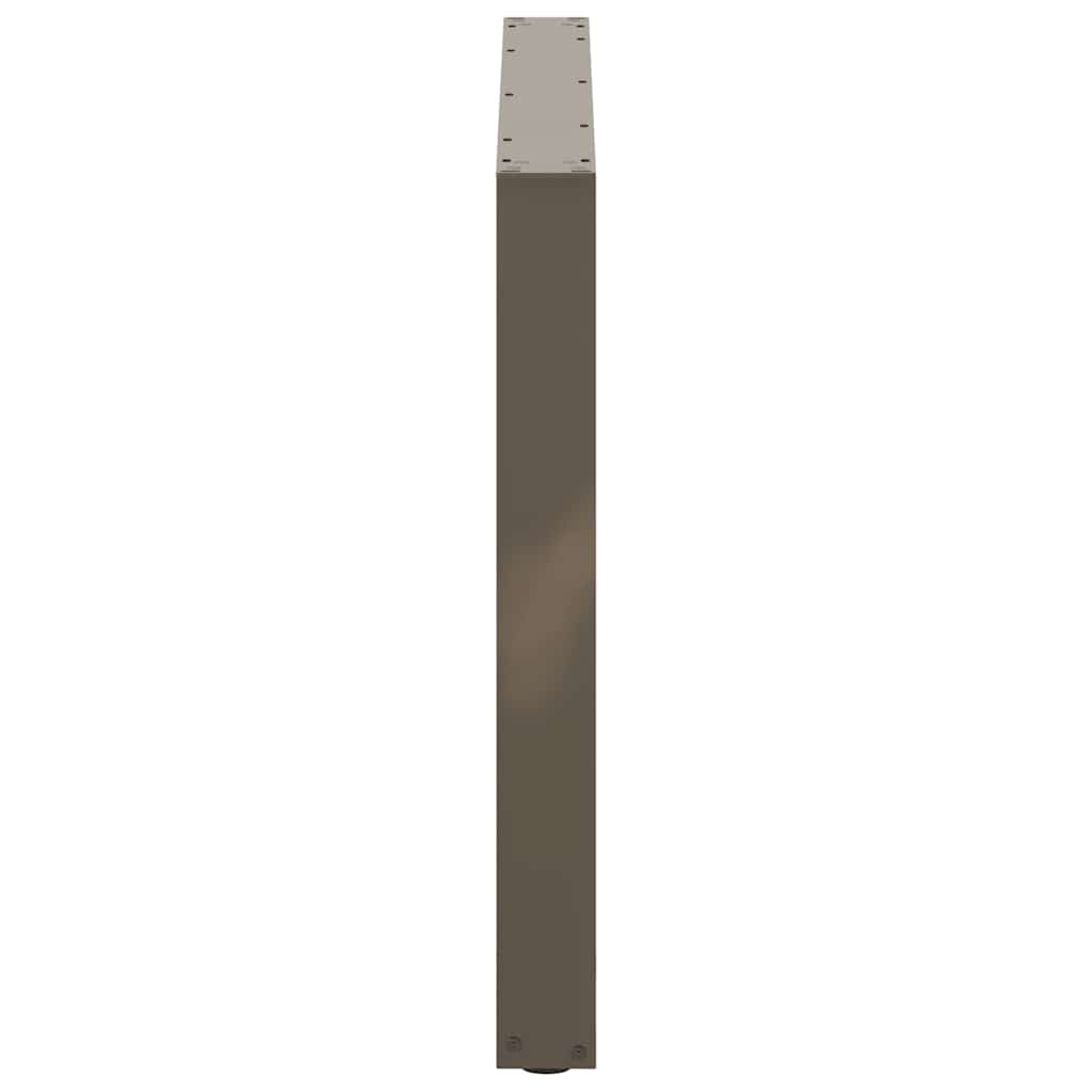 Noge za blagovaonski stol U-oblik 2 kom Prirodni čelik 100 x (72-73) cm Čelik