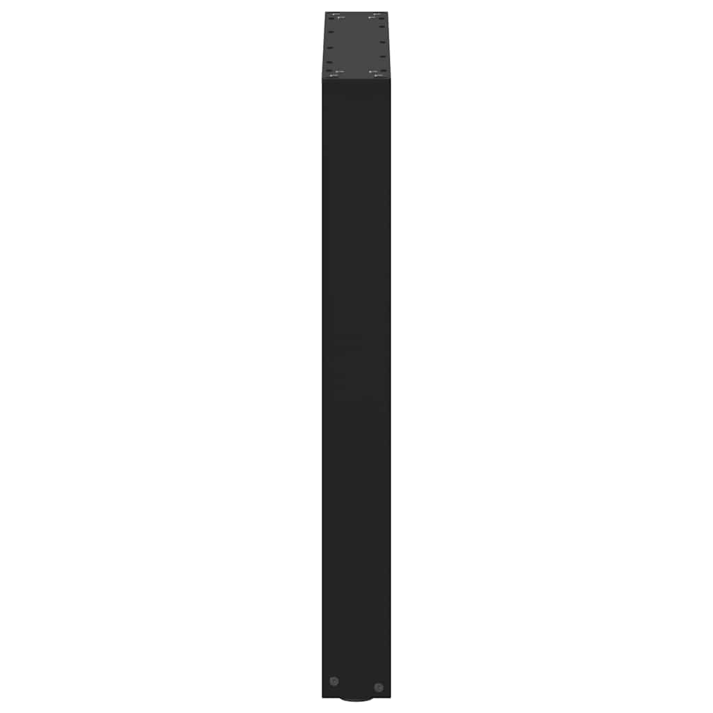 Noge za blagovaonski stol U-oblik 3 kom Crne 70 x (72-73) cm Čelik