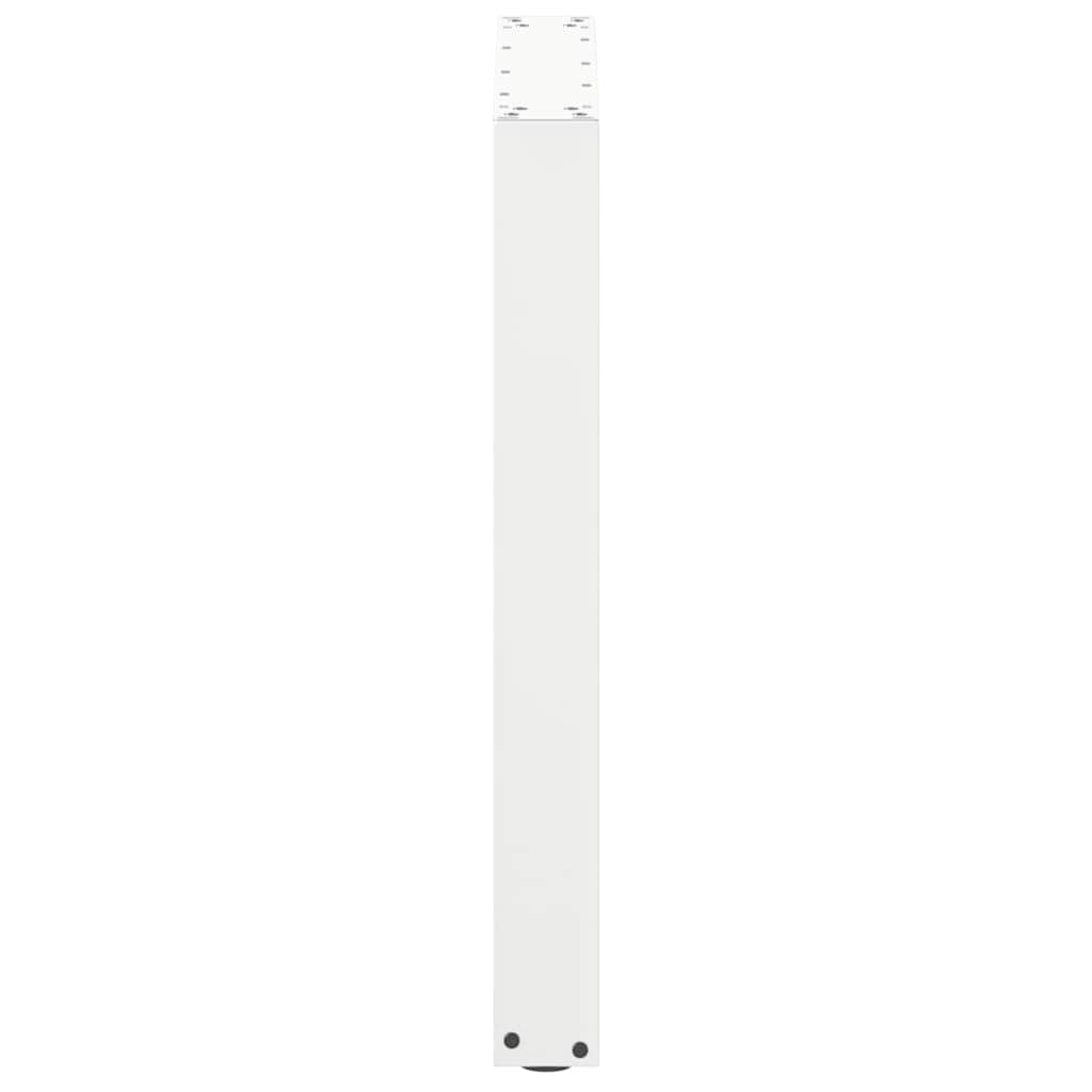 Noge za blagovaonski stol U-oblik 3 kom Bijele 70 x (72-73) cm Čelik