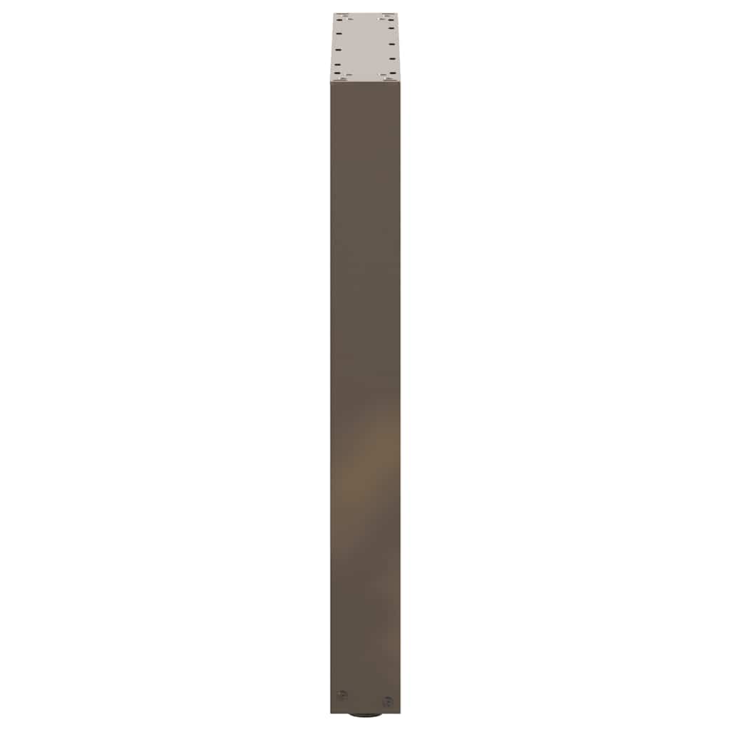 Noge za blagovaonski stol U-oblik 3 kom Prirodni čelik 70 x (72-73) cm Čelik