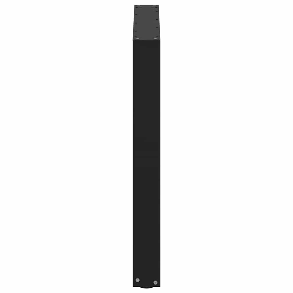 Noge za blagovaonski stol U-oblik 3 kom Crne 80 x (72-73) cm Čelik