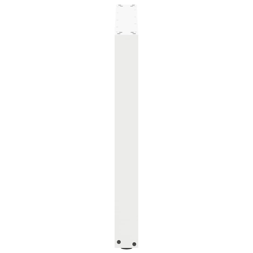 Noge za blagovaonski stol U-oblik 3 kom Bijele 80 x (72-73) cm Čelik