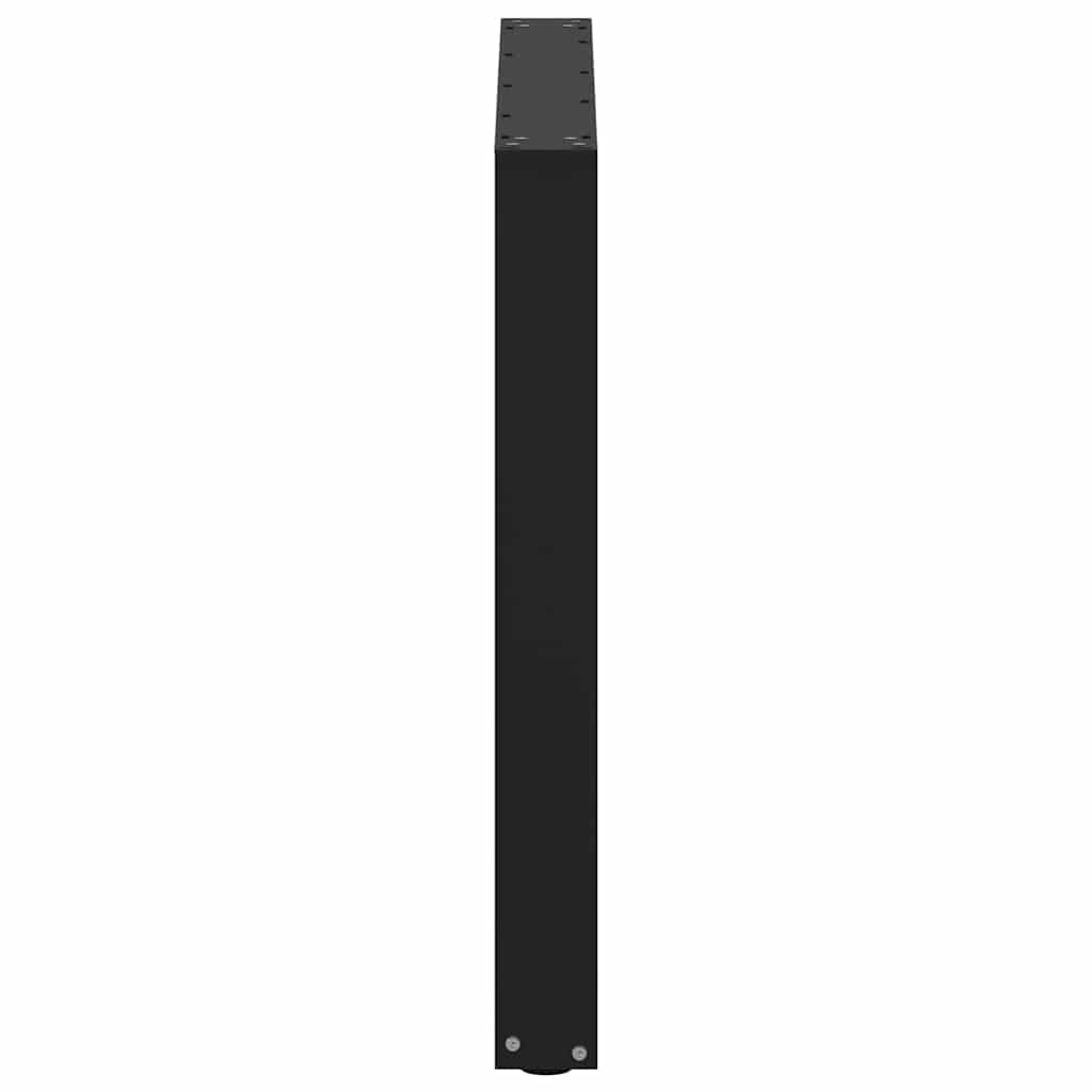Noge za blagovaonski stol U-oblik 3 kom Crne 90 x (72-73) cm Čelik