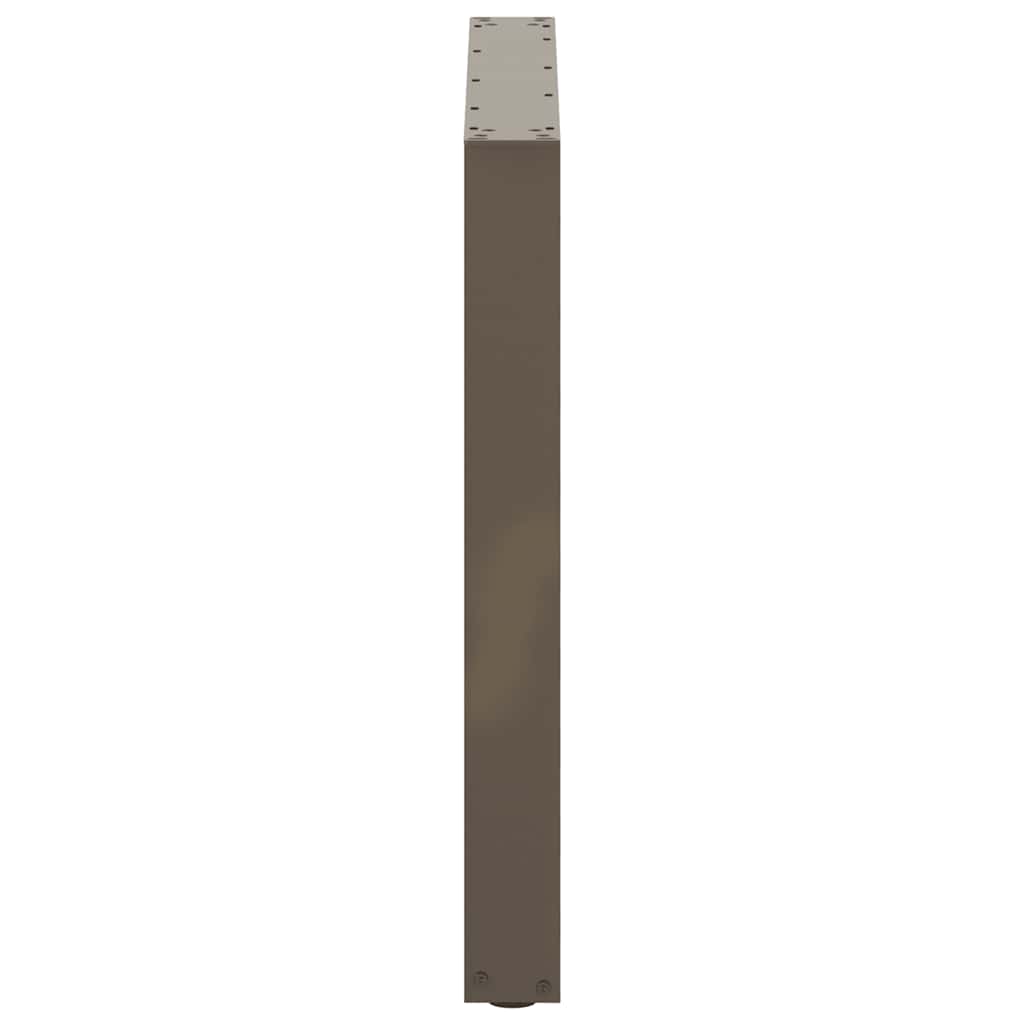 Noge za blagovaonski stol U-oblik 3 kom Prirodni čelik 90 x (72-73) cm Čelik