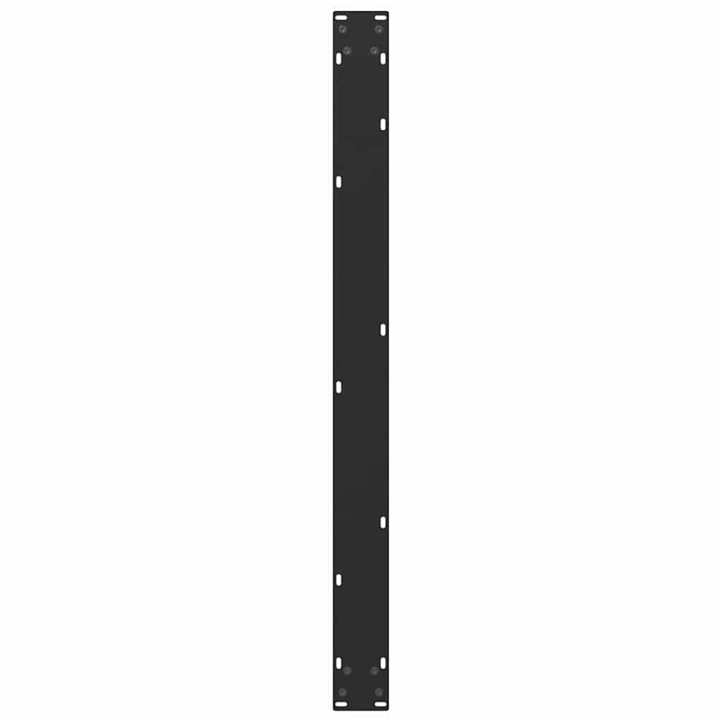 Noge za blagovaonski stol U-oblik 3 kom Crne 100 x (72-73) cm Čelik