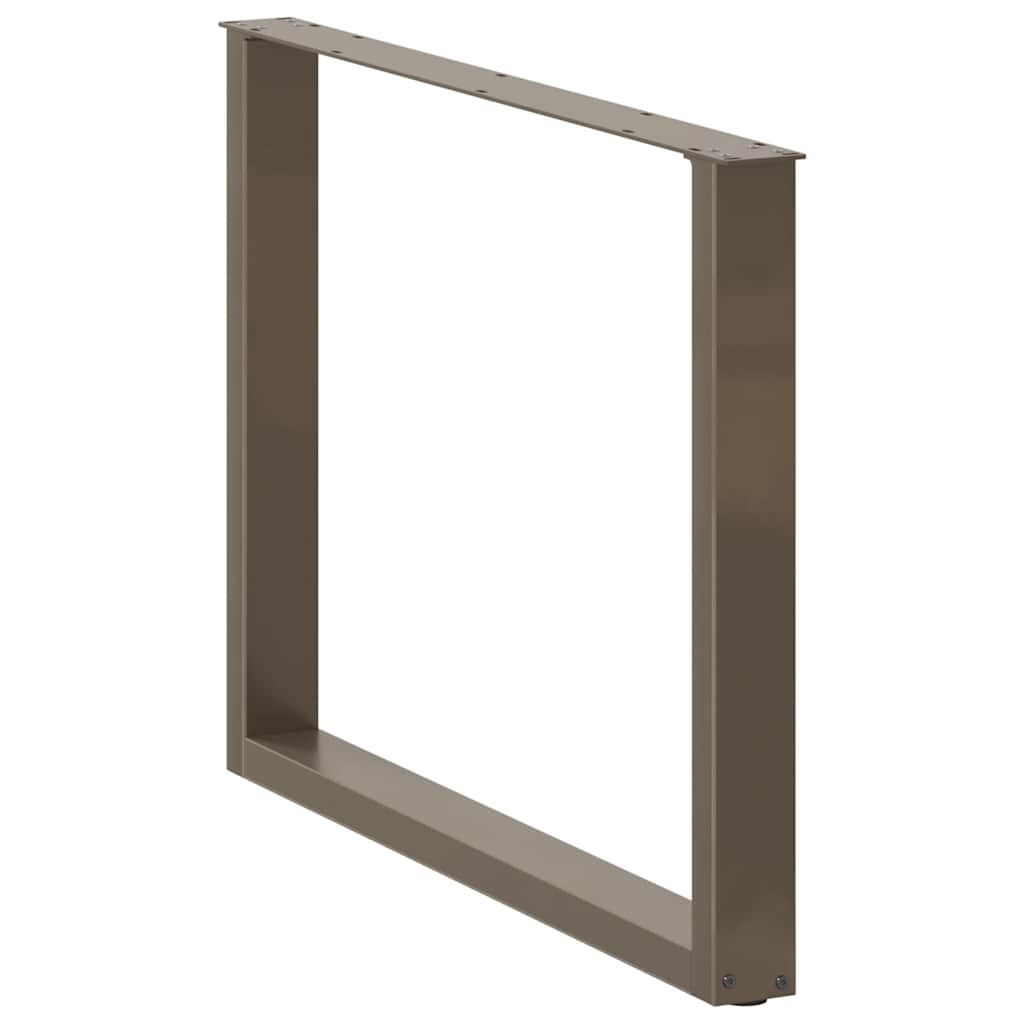 Noge za blagovaonski stol U-oblik 3 kom Prirodni čelik 100 x (72-73) cm Čelik