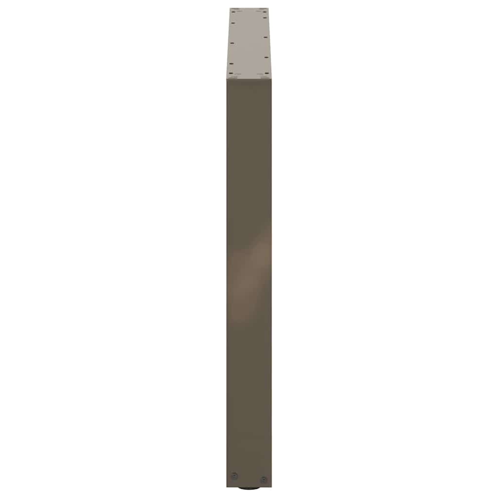 Noge za blagovaonski stol U-oblik 3 kom Prirodni čelik 100 x (72-73) cm Čelik