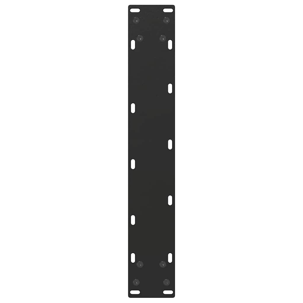Noge za barski stol U-oblika 2 kom Crne 40 x (90-91) cm Čelik