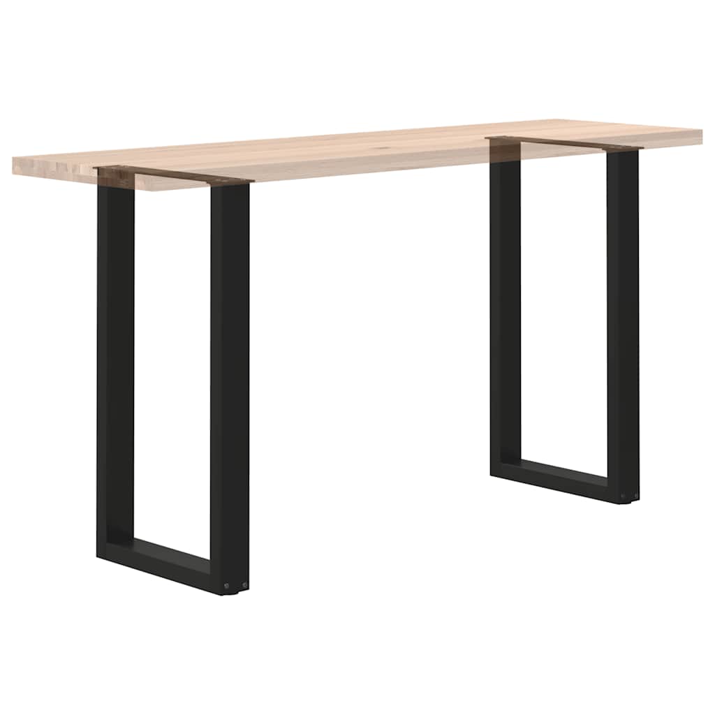 Noge za barski stol U-oblika 2 kom Crne 40 x (90-91) cm Čelik