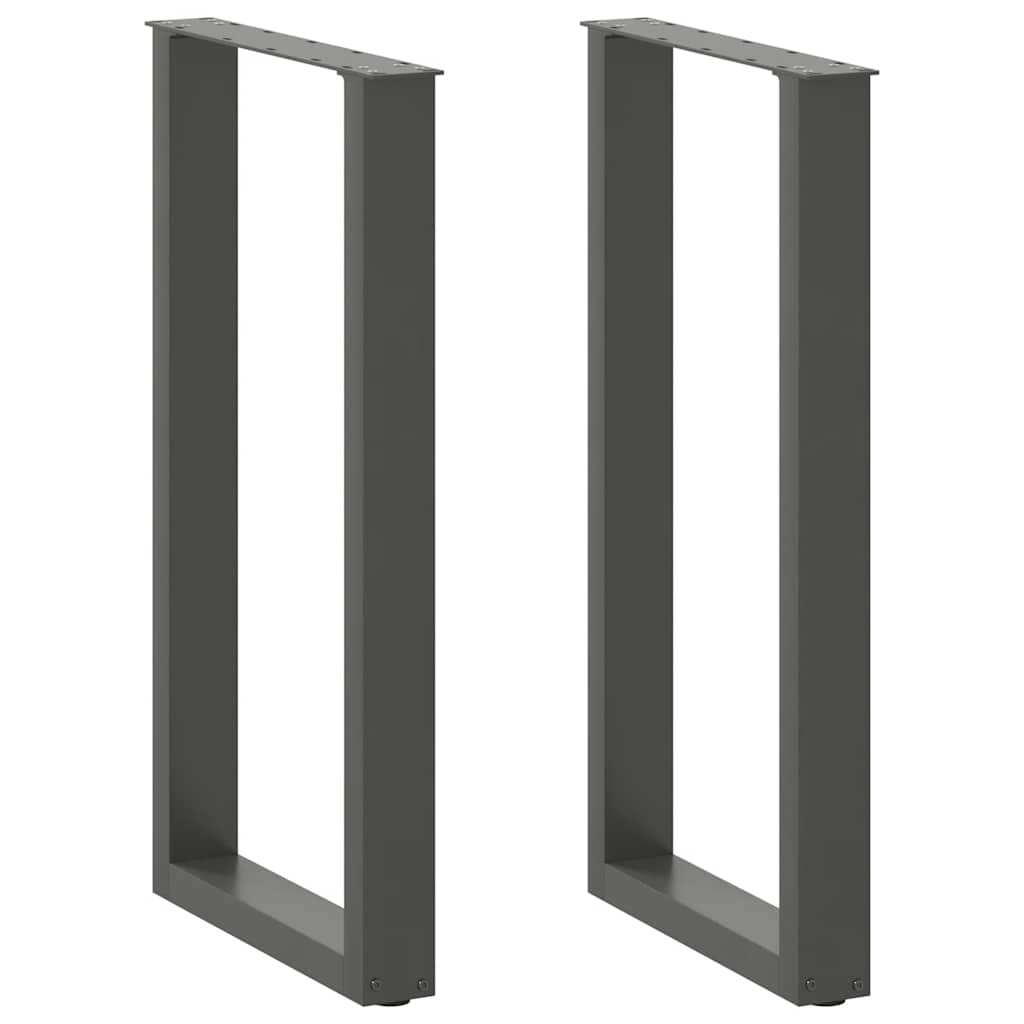 Noge za barski stol U-oblika 2 kom antracit 40 x (90-91) cm čelik