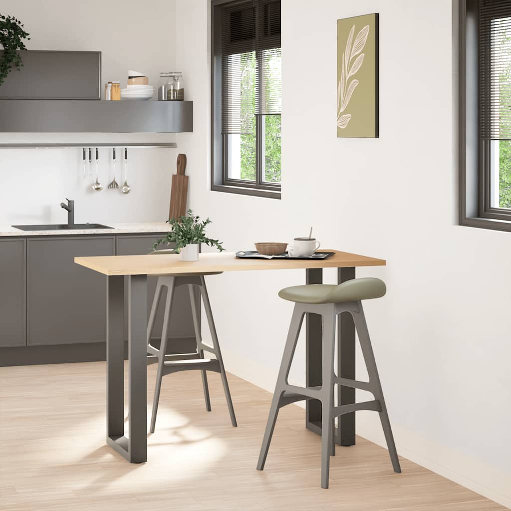 Noge za barski stol U-oblika 2 kom antracit 40 x (90-91) cm čelik