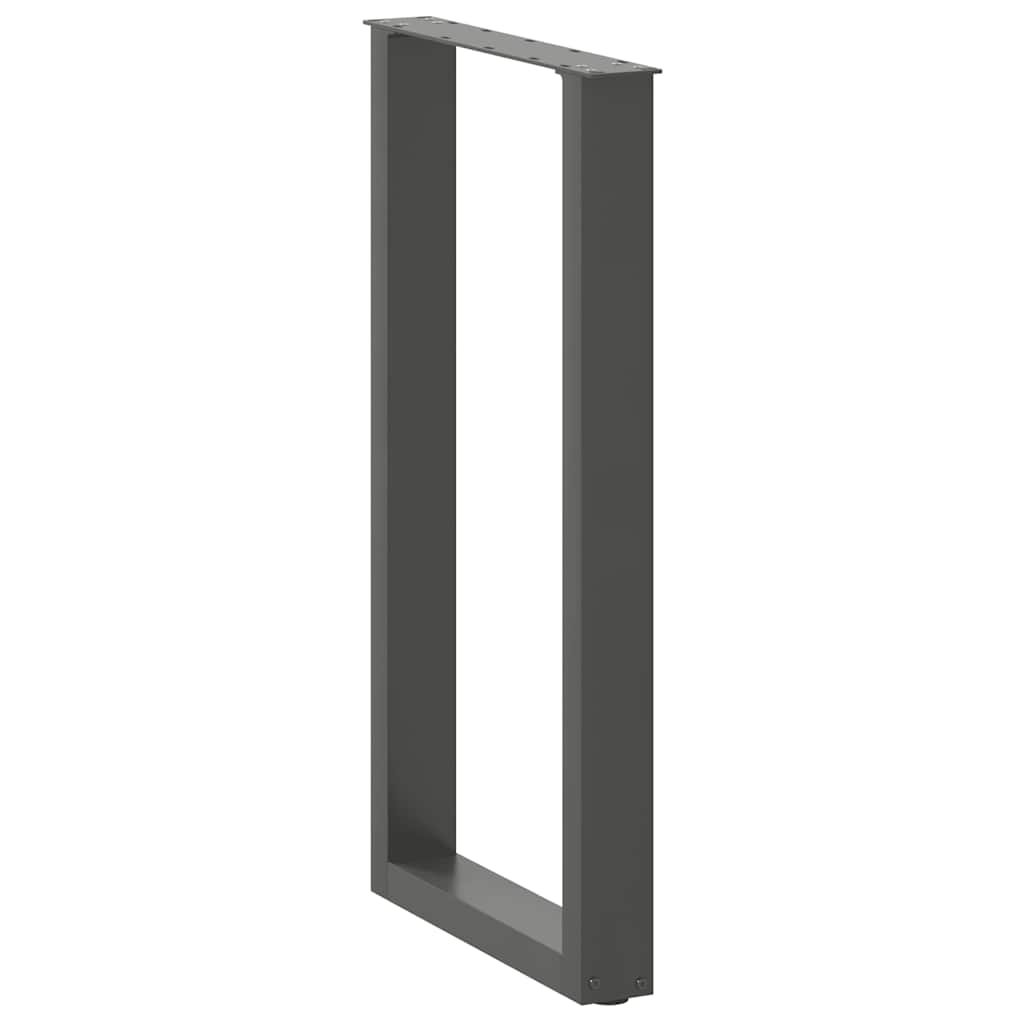 Noge za barski stol U-oblika 2 kom antracit 40 x (90-91) cm čelik