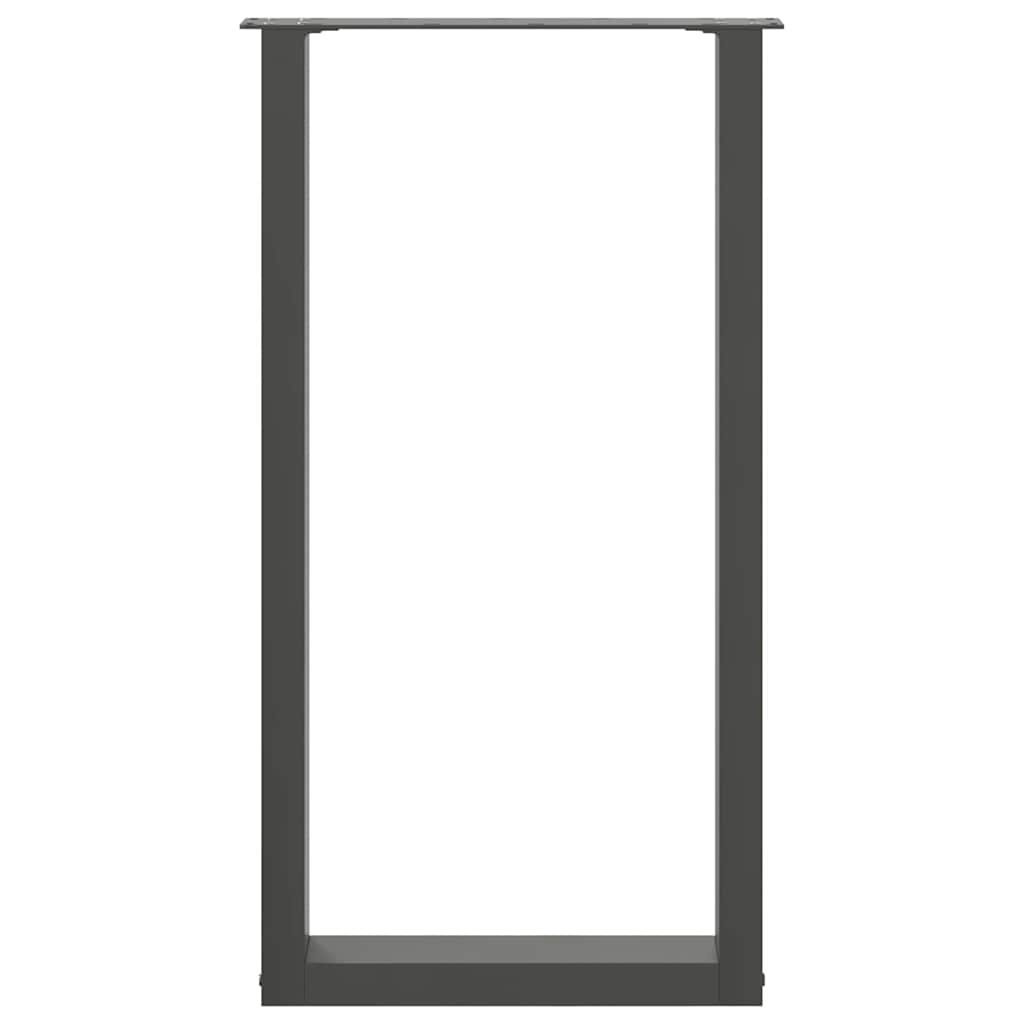 Noge za barski stol U-oblika 2 kom antracit 40 x (90-91) cm čelik