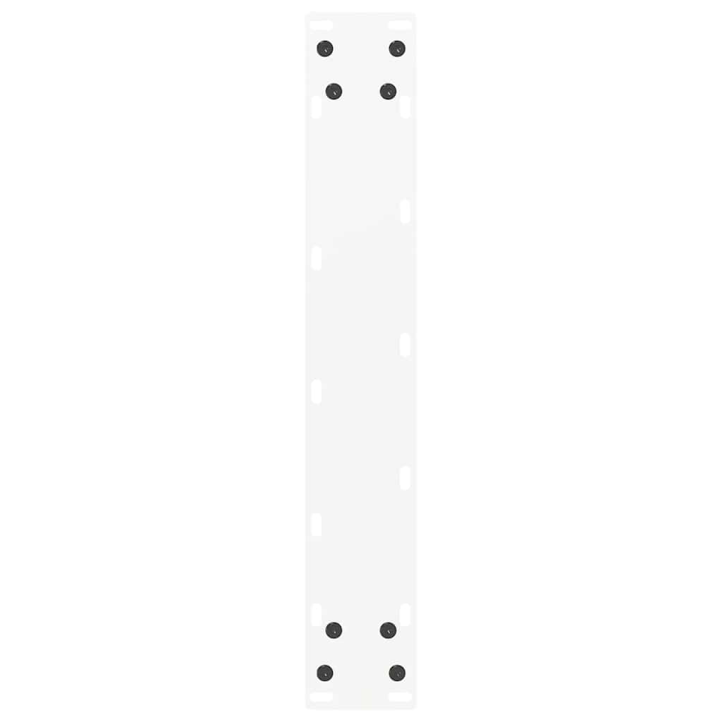 Noge za barski stol U-oblika 2 kom Bijele 50 x (90-91) cm Čelik