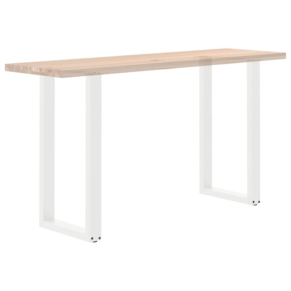 Noge za barski stol U-oblika 2 kom Bijele 50 x (90-91) cm Čelik
