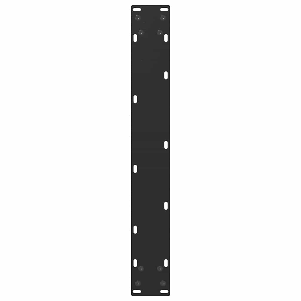 Noge za barski stol U-oblika 2 kom Crne 60 x (90-91) cm Čelik