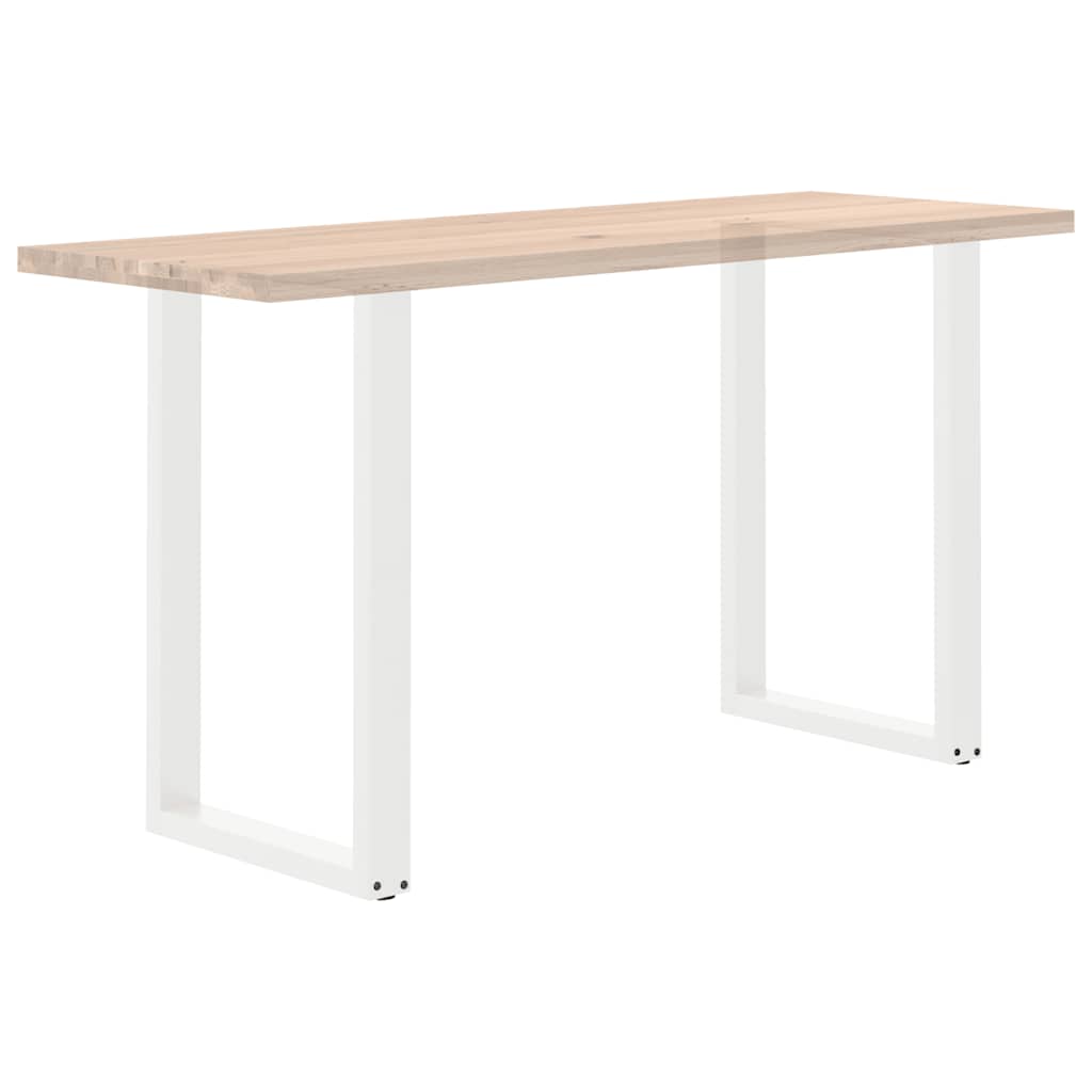 Noge za barski stol U-oblika 2 kom Bijele 60 x (90-91) cm Čelik