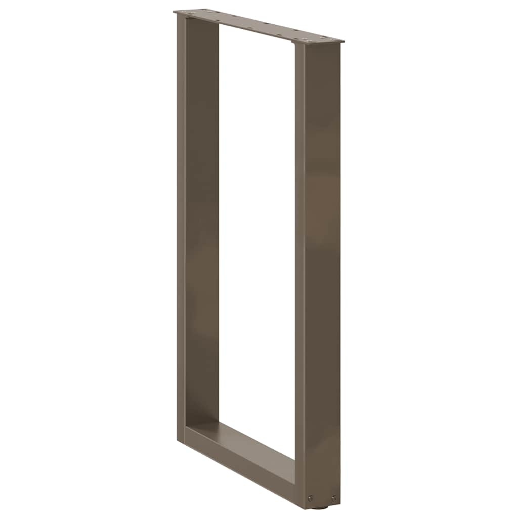 Noge za barski stol U-oblik 2 kom Prirodni čelik 60 x (90-91) cm Čelik