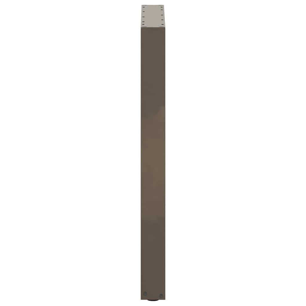 Noge za barski stol U-oblik 2 kom Prirodni čelik 60 x (90-91) cm Čelik