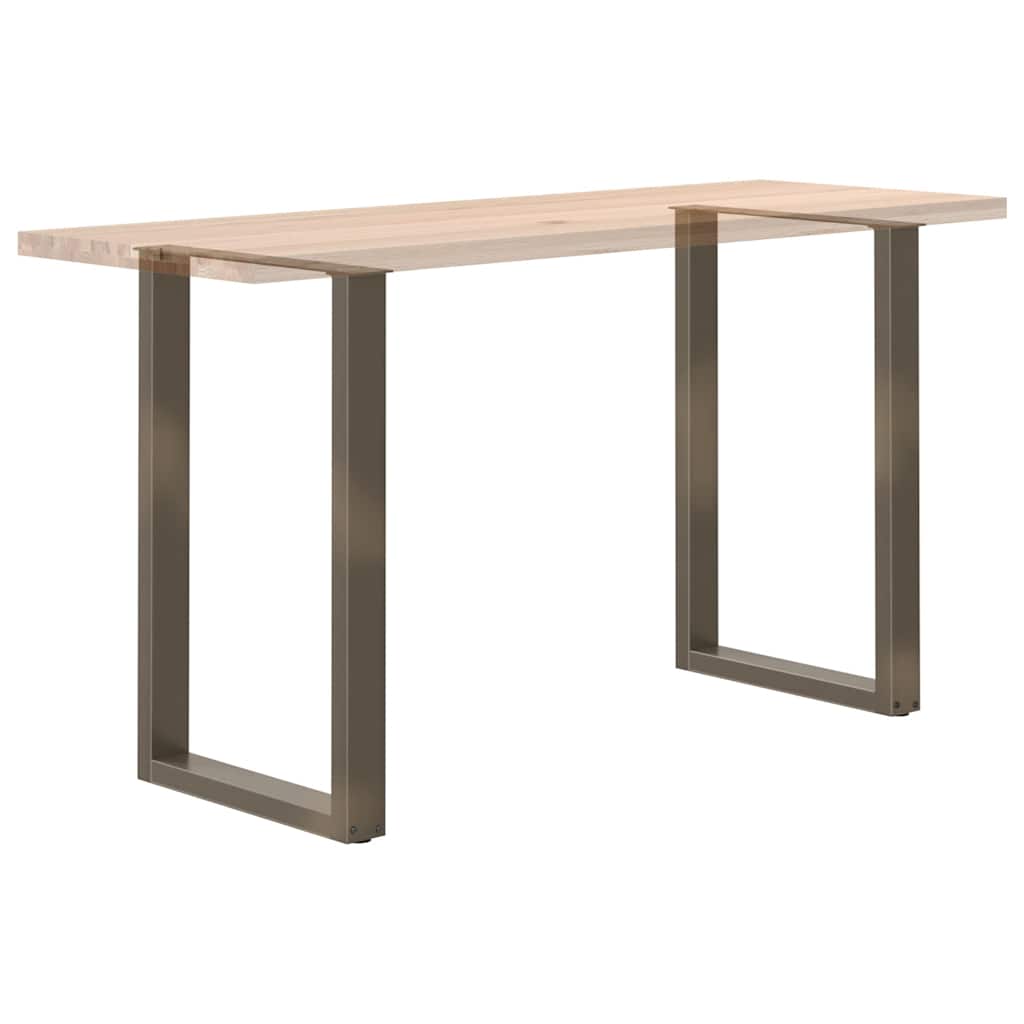 Noge za barski stol U-oblik 2 kom Prirodni čelik 60 x (90-91) cm Čelik