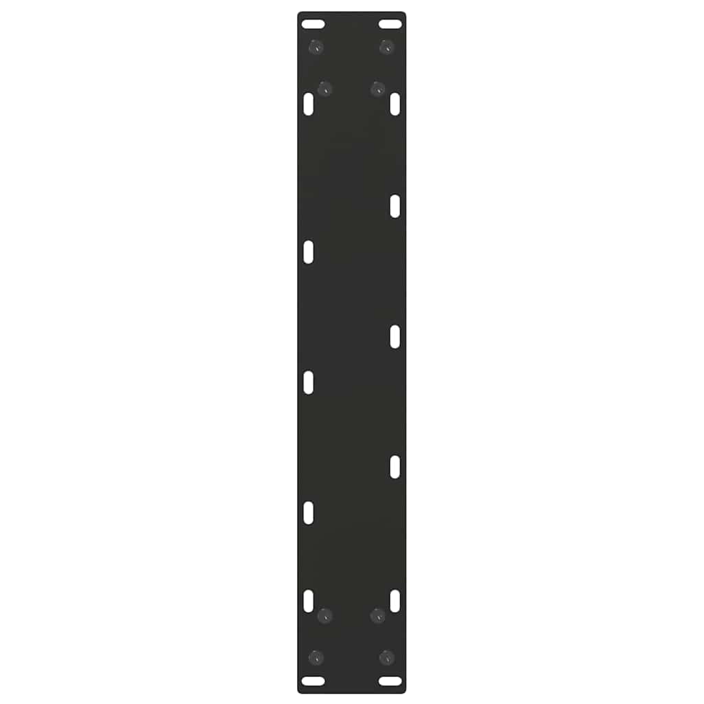 Noge za barski stol U-oblika 2 kom Crne 40 x (100-101) cm Čelik
