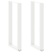 Noge za barski stol U-oblika 2 kom Bijele 40 x (100-101) cm Čelik