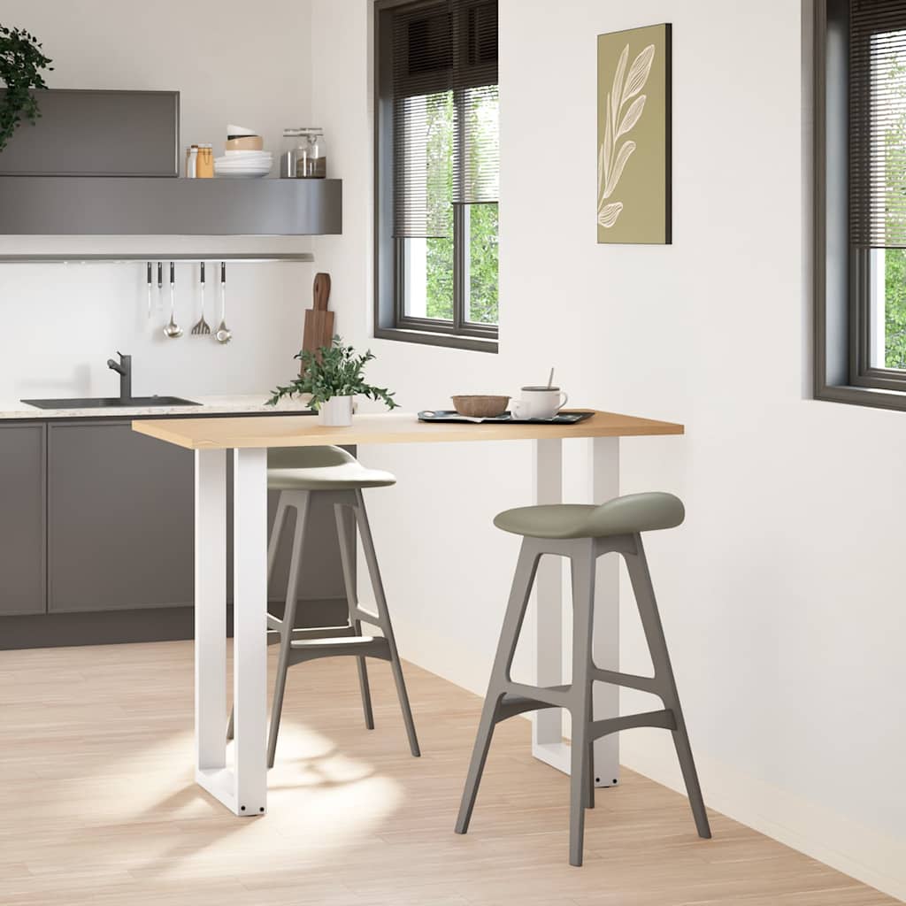 Noge za barski stol U-oblika 2 kom Bijele 40 x (100-101) cm Čelik