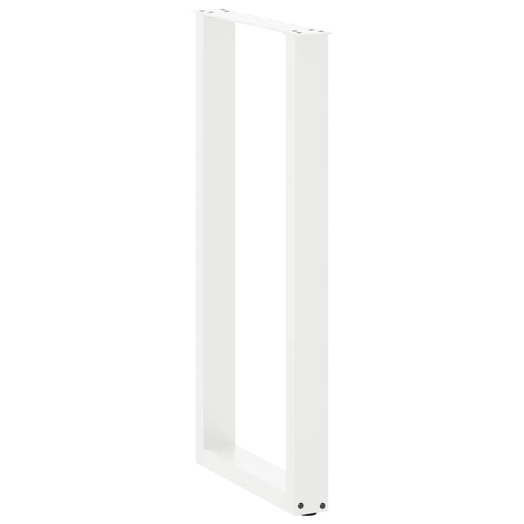 Noge za barski stol U-oblika 2 kom Bijele 40 x (100-101) cm Čelik