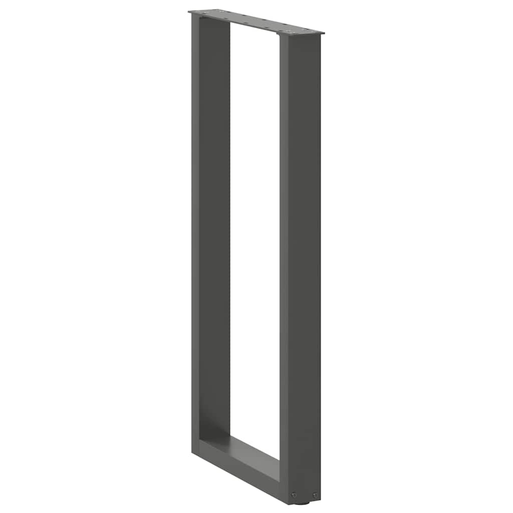 Noge za barski stol U-oblika 2 kom antracit 40 x (100-101) cm čelik