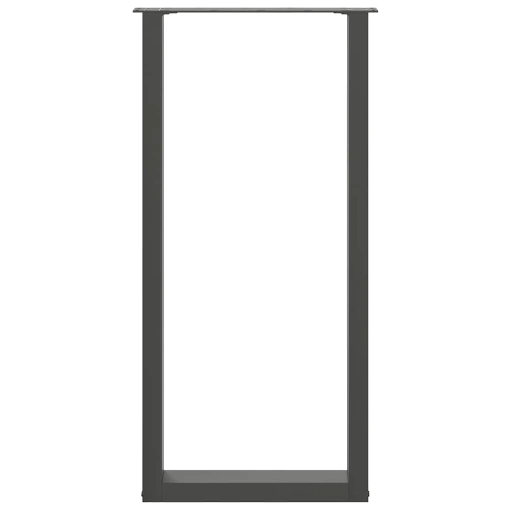 Noge za barski stol U-oblika 2 kom antracit 40 x (100-101) cm čelik