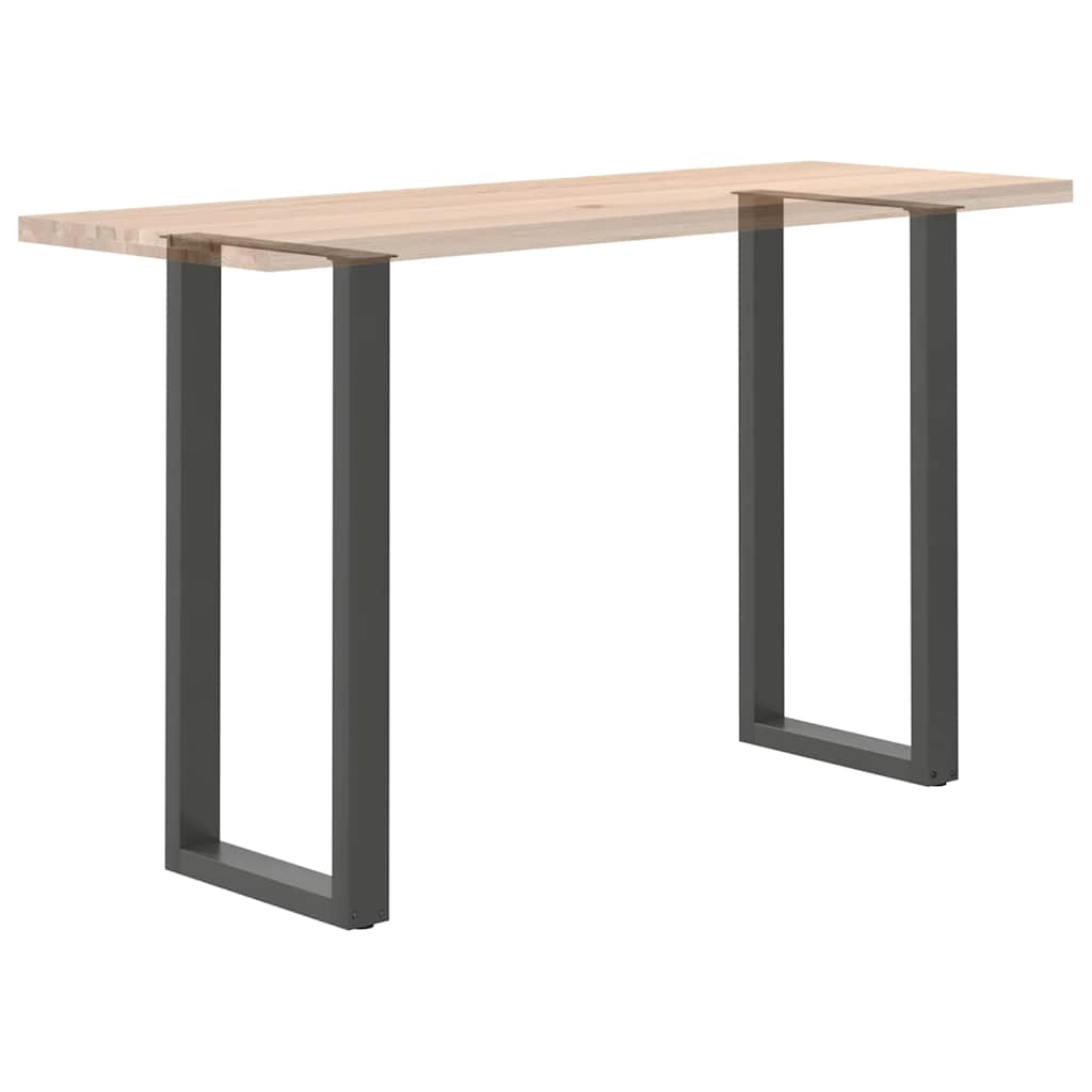 Noge za barski stol U-oblika 2 kom antracit 40 x (100-101) cm čelik