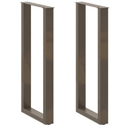 Noge za barski stol U-oblik 2 kom Prirodni čelik 40 x (100-101) cm Čelik