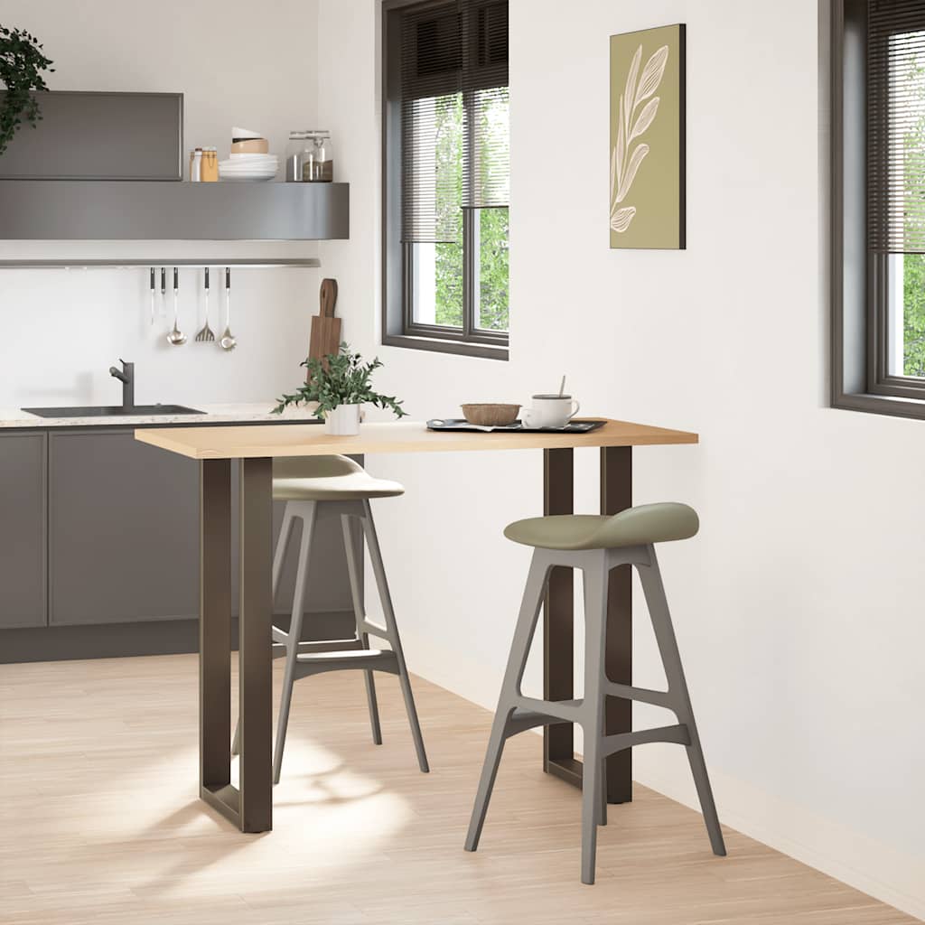 Noge za barski stol U-oblik 2 kom Prirodni čelik 40 x (100-101) cm Čelik