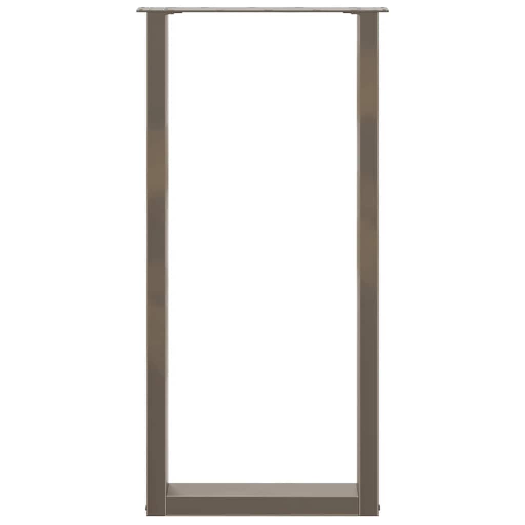Noge za barski stol U-oblik 2 kom Prirodni čelik 40 x (100-101) cm Čelik