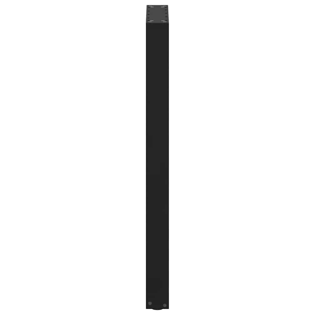Noge za barski stol U-oblika 2 kom Crne 50 x (100-101) cm Čelik