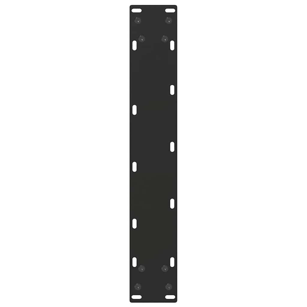 Noge za barski stol U-oblika 2 kom Crne 50 x (100-101) cm Čelik
