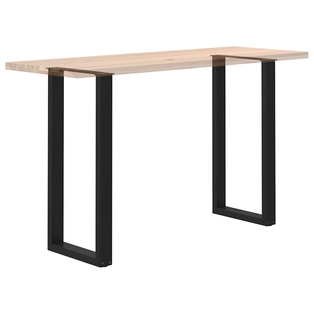 Noge za barski stol U-oblika 2 kom Crne 50 x (100-101) cm Čelik
