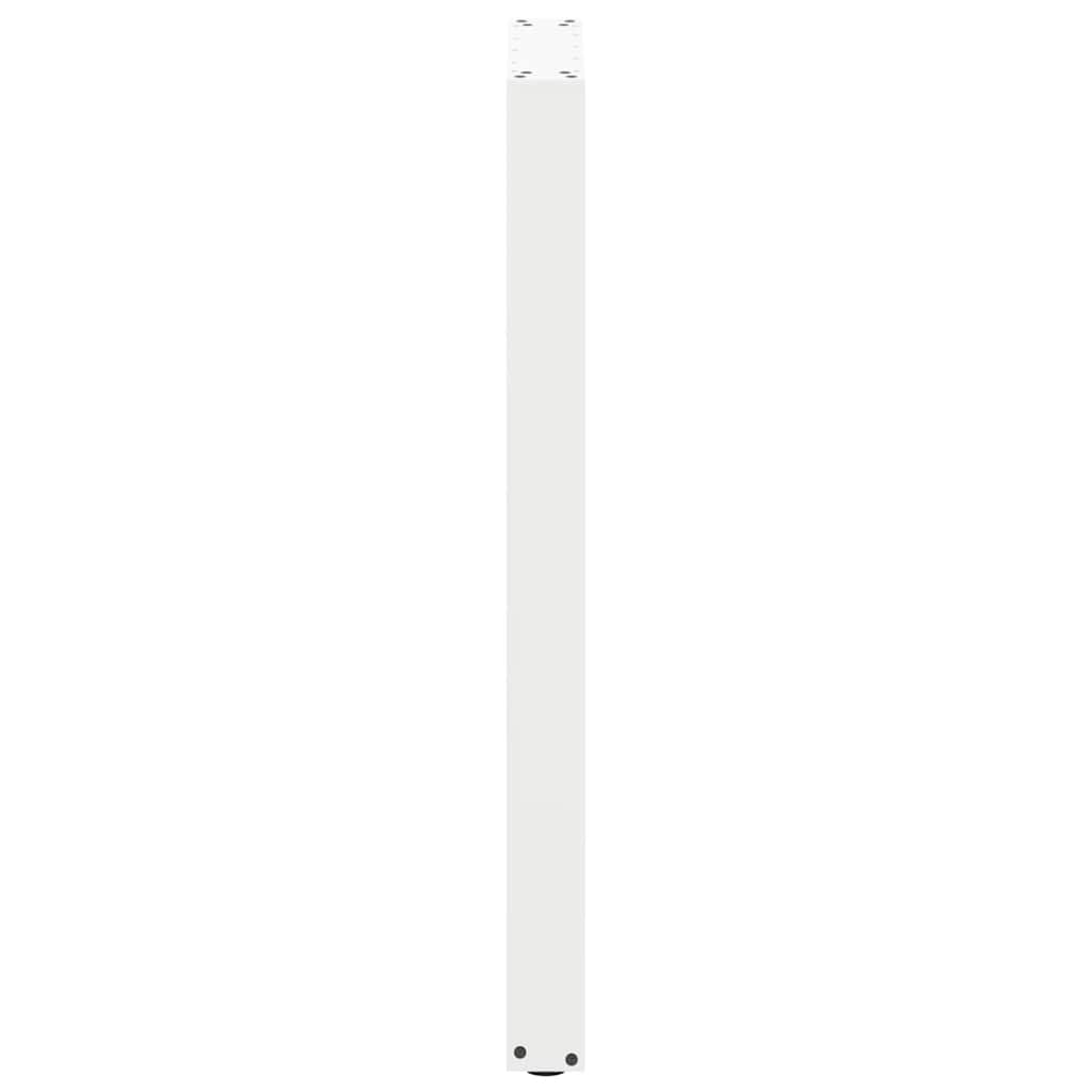 Noge za barski stol U-oblika 2 kom Bijele 50 x (100-101) cm Čelik