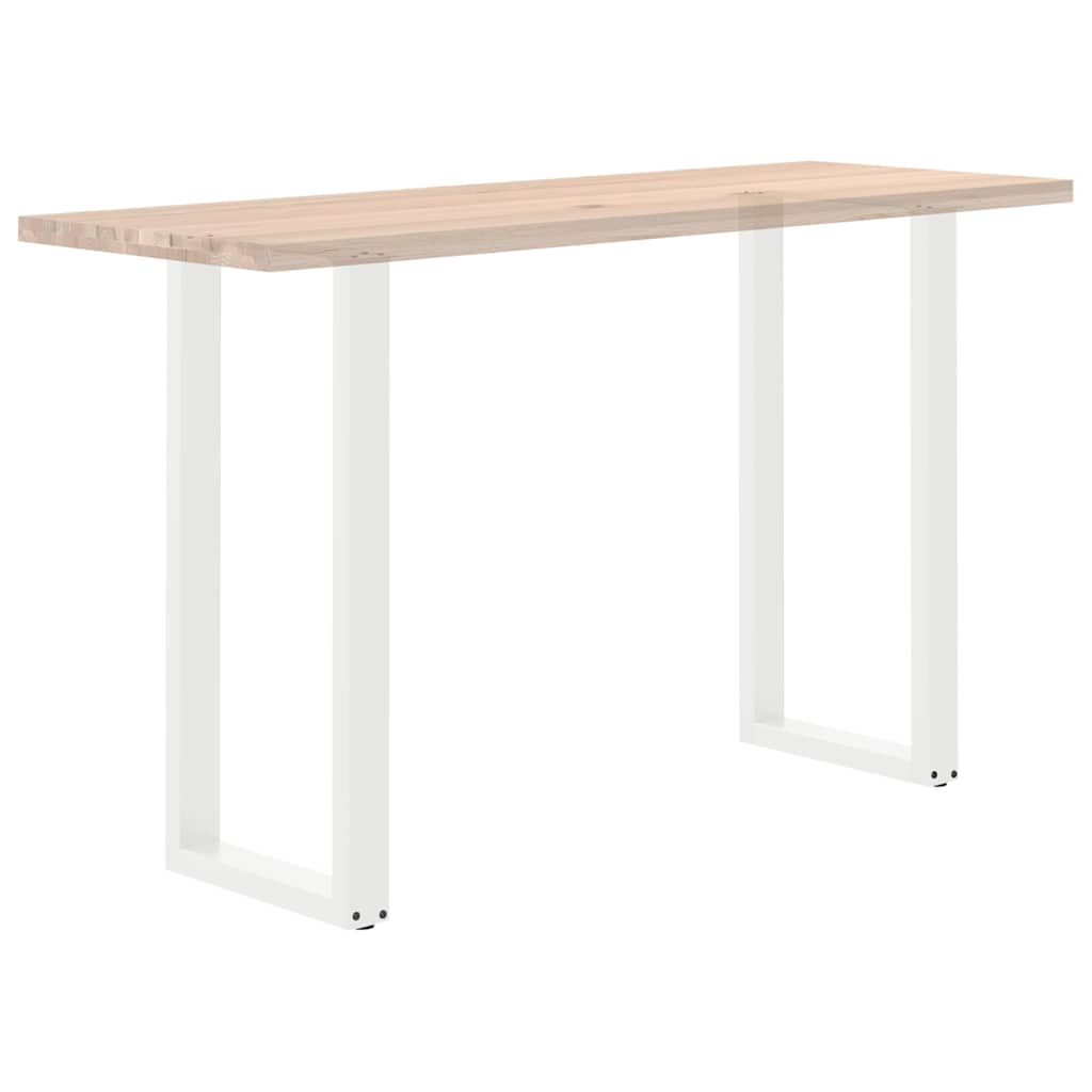 Noge za barski stol U-oblika 2 kom Bijele 50 x (100-101) cm Čelik