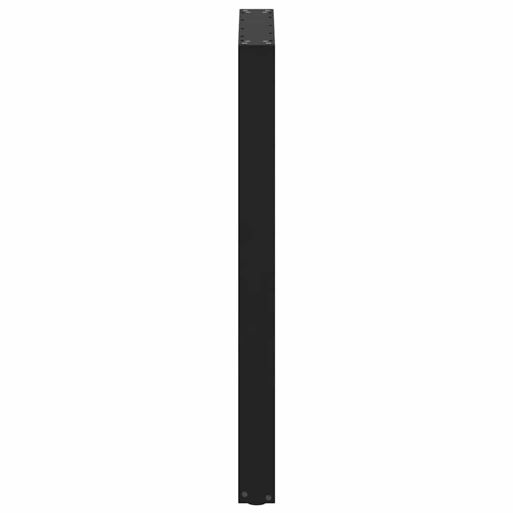 Noge za barski stol U-oblika 2 kom Crne 60 x (100-101) cm Čelik