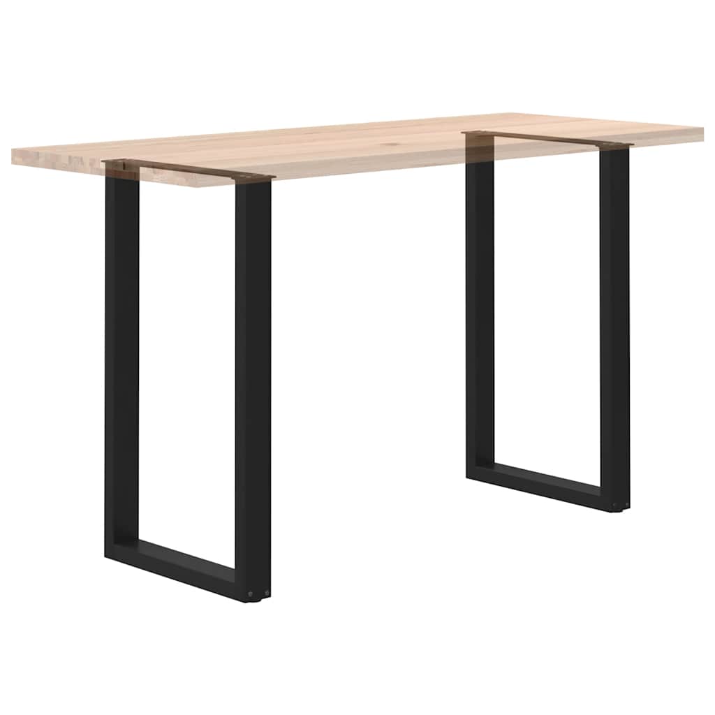 Noge za barski stol U-oblika 2 kom Crne 60 x (100-101) cm Čelik